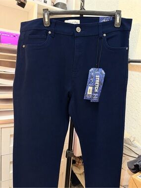 Slim Stretch Jeans for Men in Navy